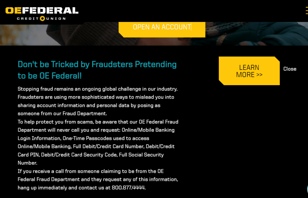 OE Federal Credit Union data breach