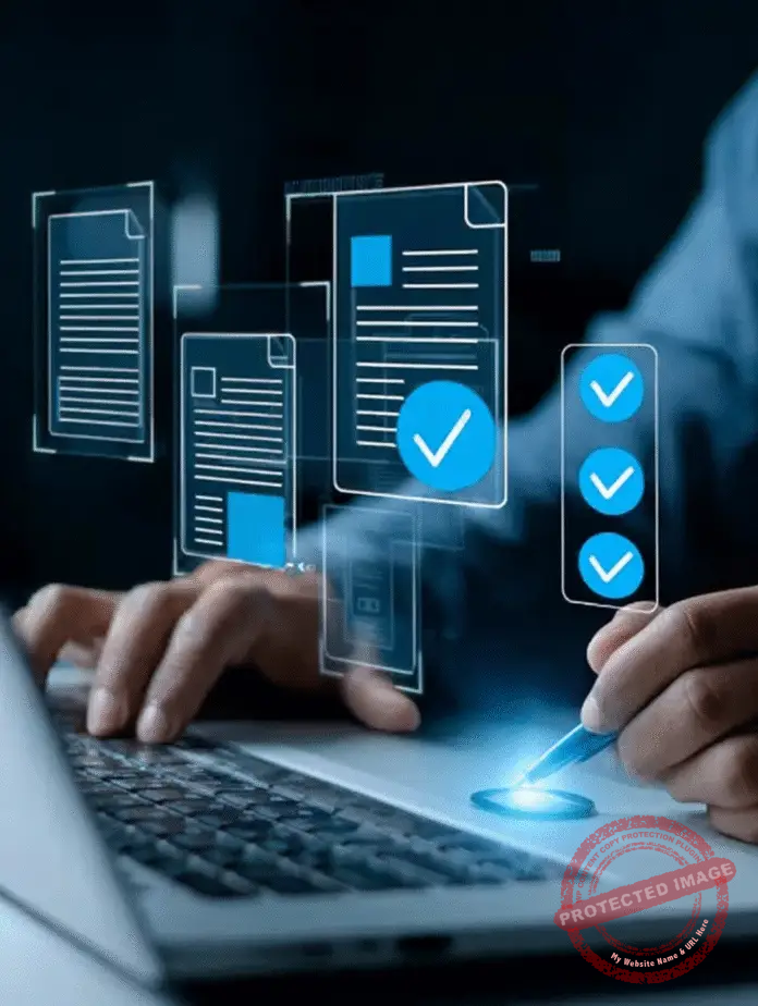 a person using a laptop. Application Performance Management